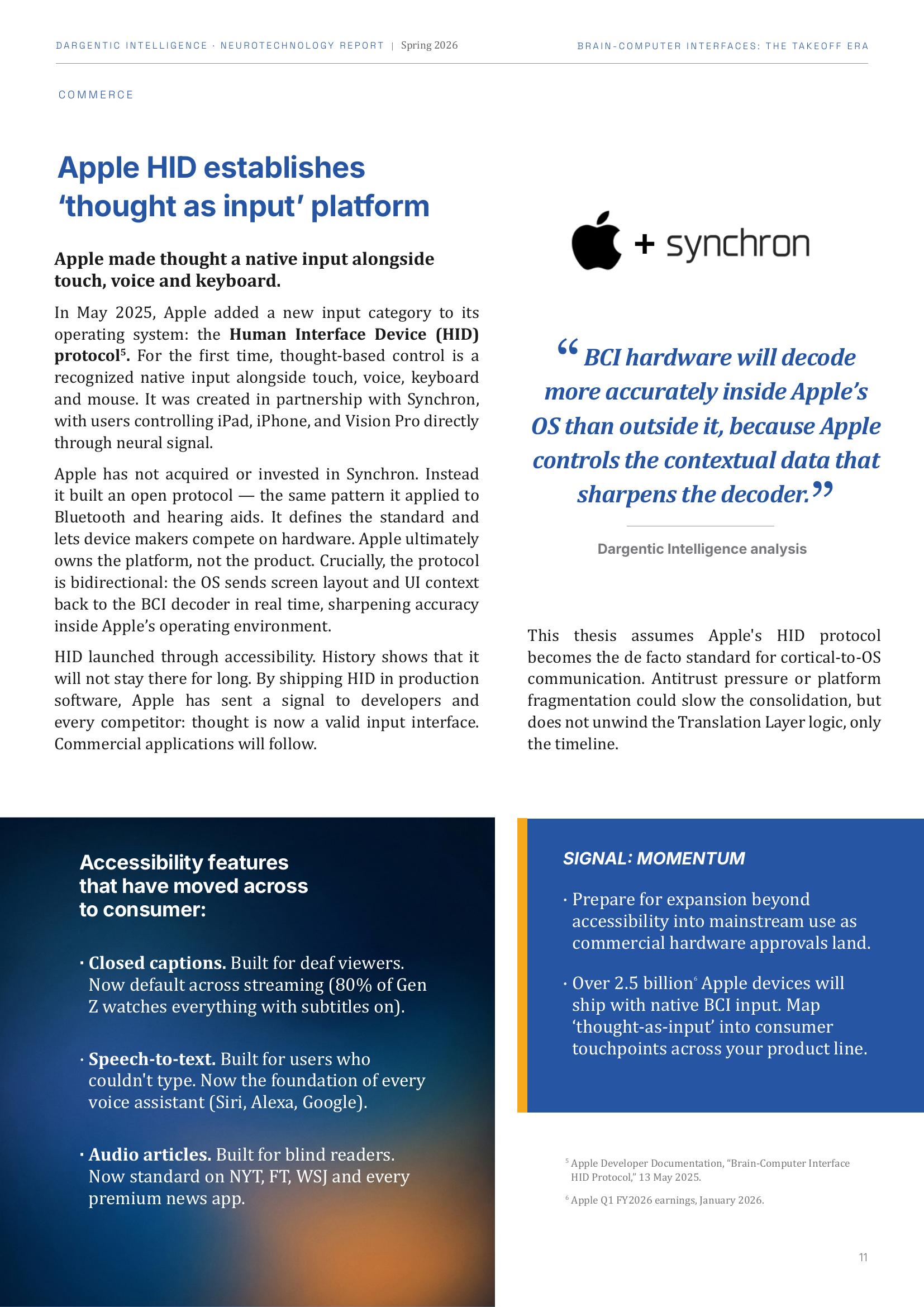 Page 11: Apple HID establishes thought as input platform